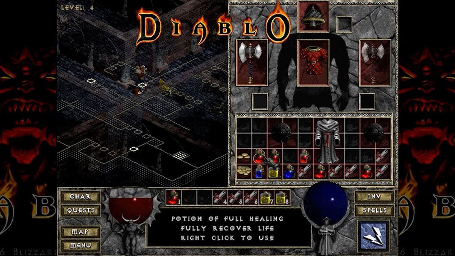 Круглые шкалы здоровья и маны, прозрачная карта, манекен для экипировки, панель с предметами — все это до сих пор есть во многих представителях жанра