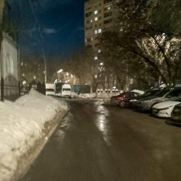 Вечером вышли на прогулку