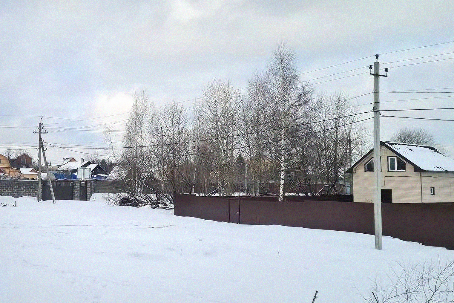 Наш участок — в том же селе, где живут родители