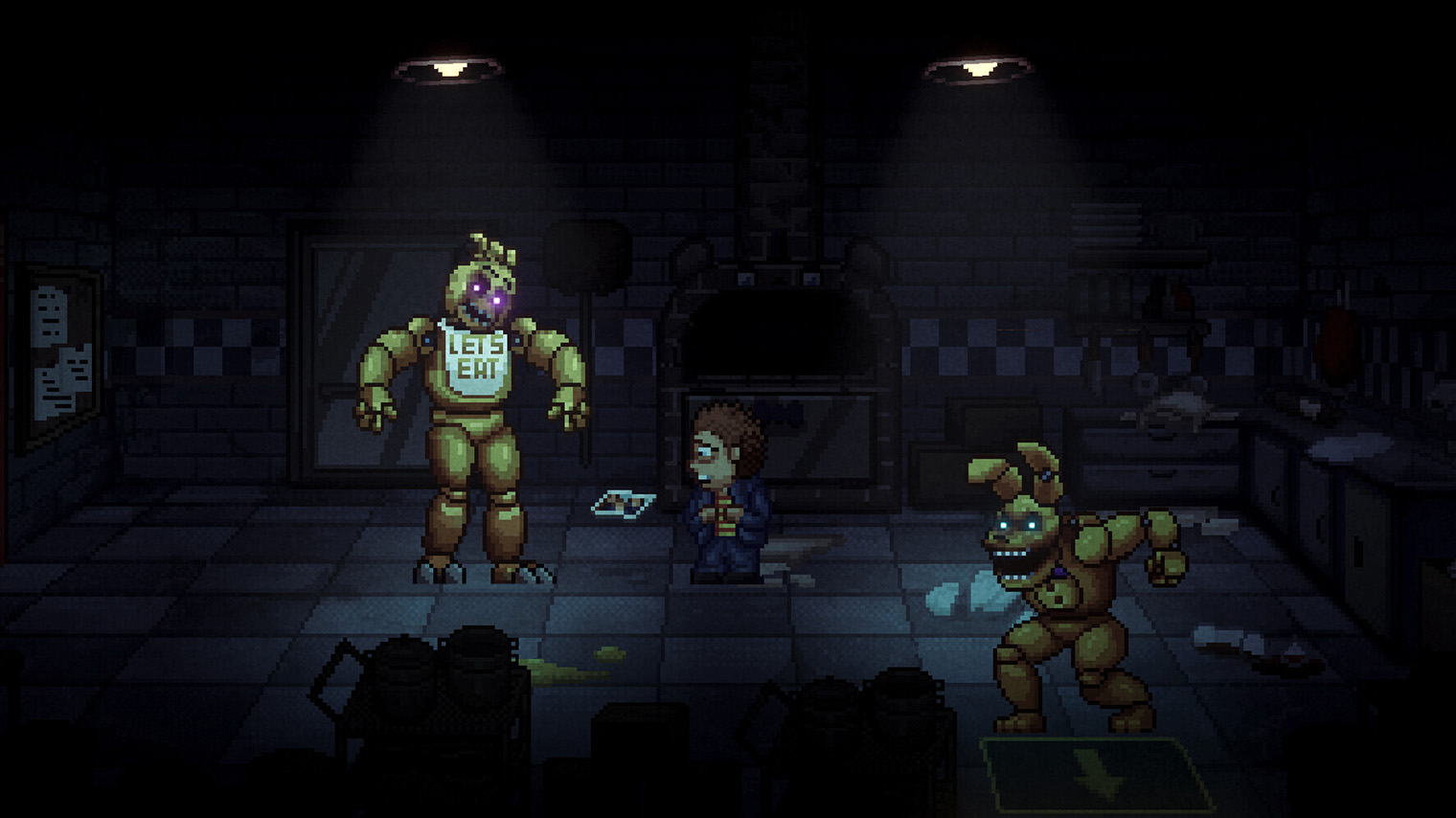 В Into the Pit есть несколько концовок, зависящих от решений игрока. Кадр: Mega Cat Studios