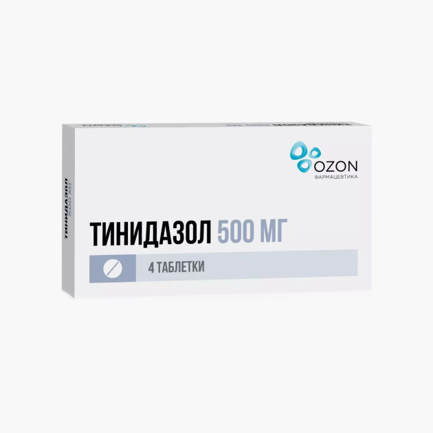 Препараты для лечения лямблиоза: «Тинидазол» с одноименным действующим веществом. Стоит 104 ₽ за 4 таблетки