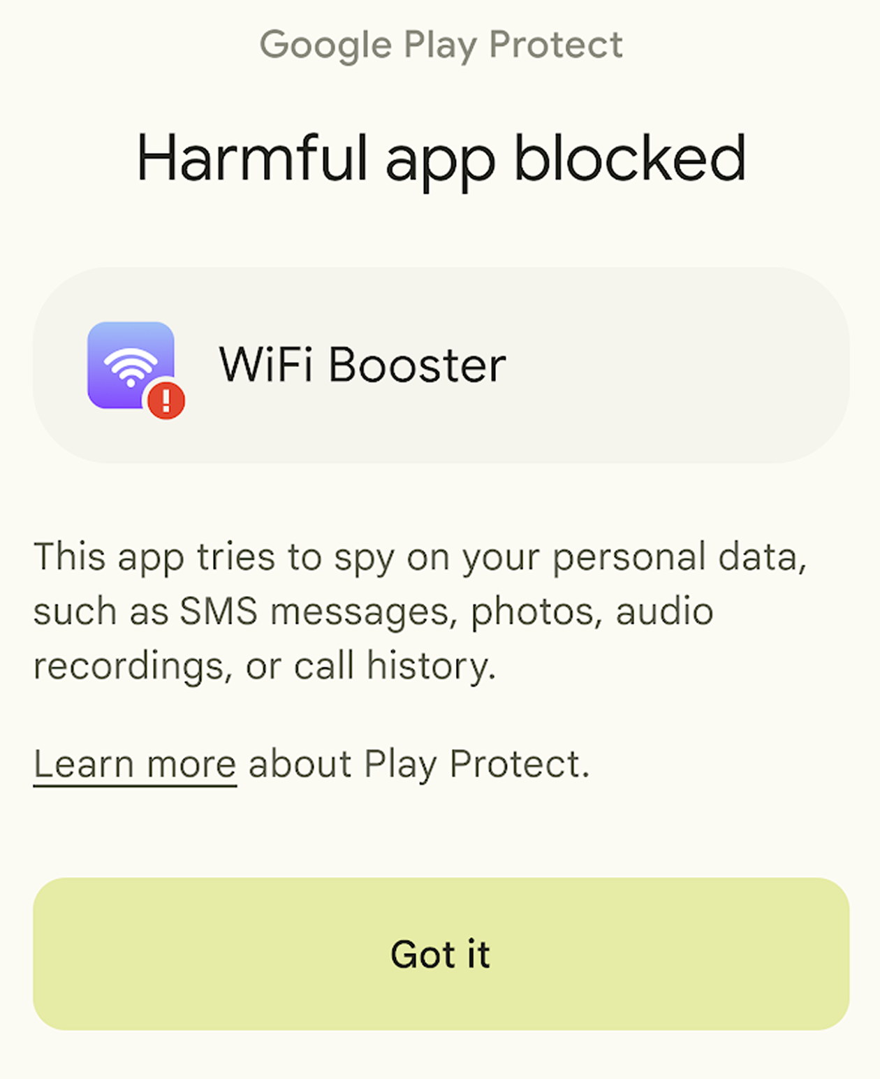Бывает, что система защиты блокирует приложения от неизвестных разработчиков, даже если они безобидные. Источник: developers.google.com