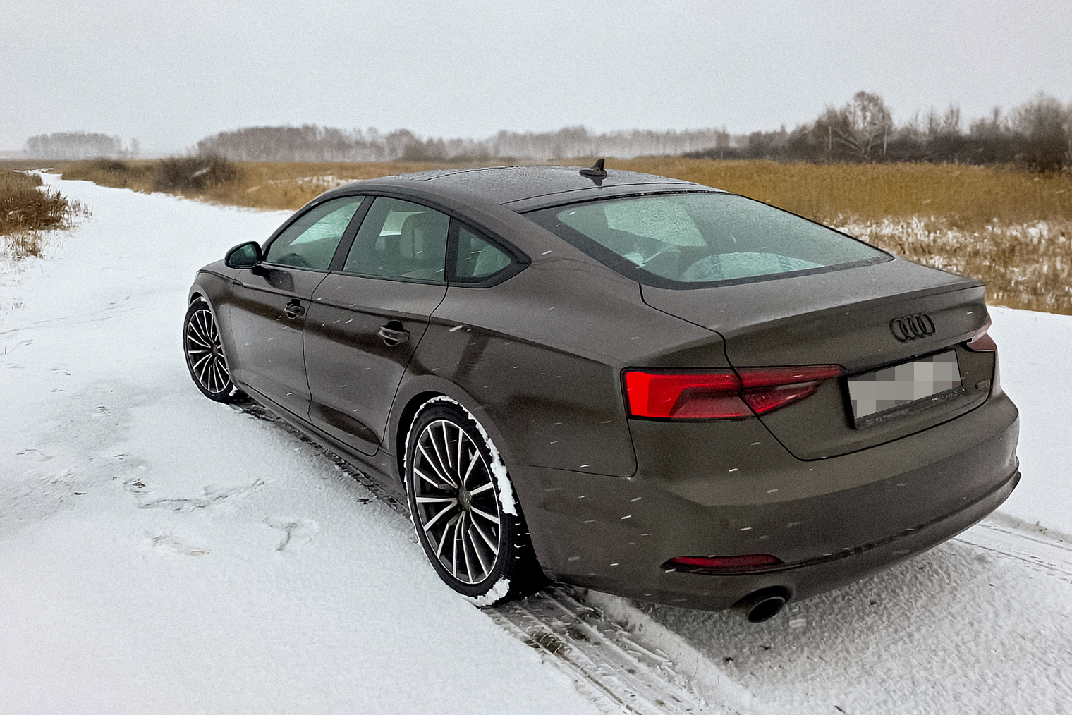 Между Новосибирском и Омском на дорогах лежал снег