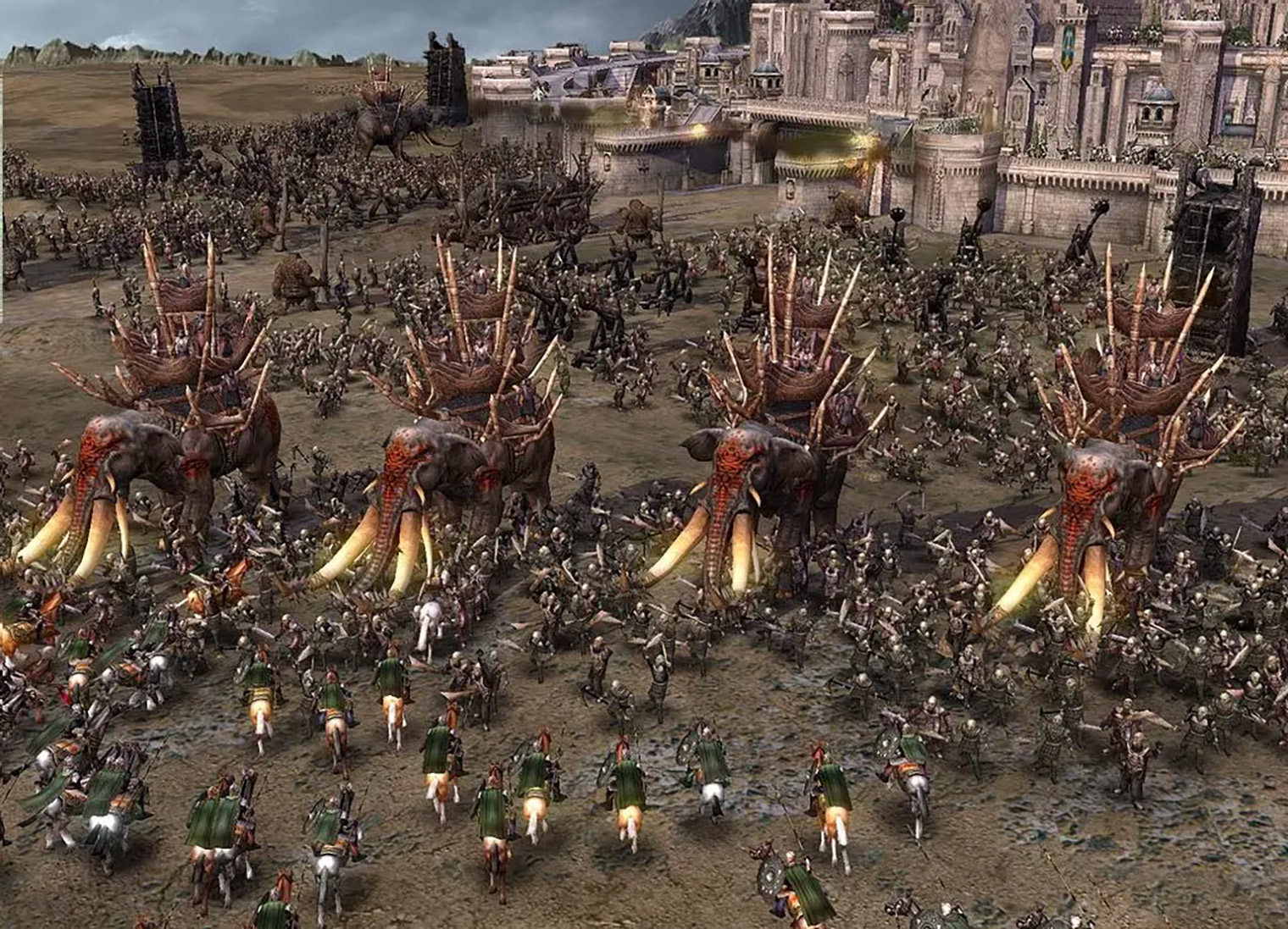 Battle for Middle-earth позволяет сразиться против тех самых слонов-олифантов из «Возвращения короля». © Electronic Arts