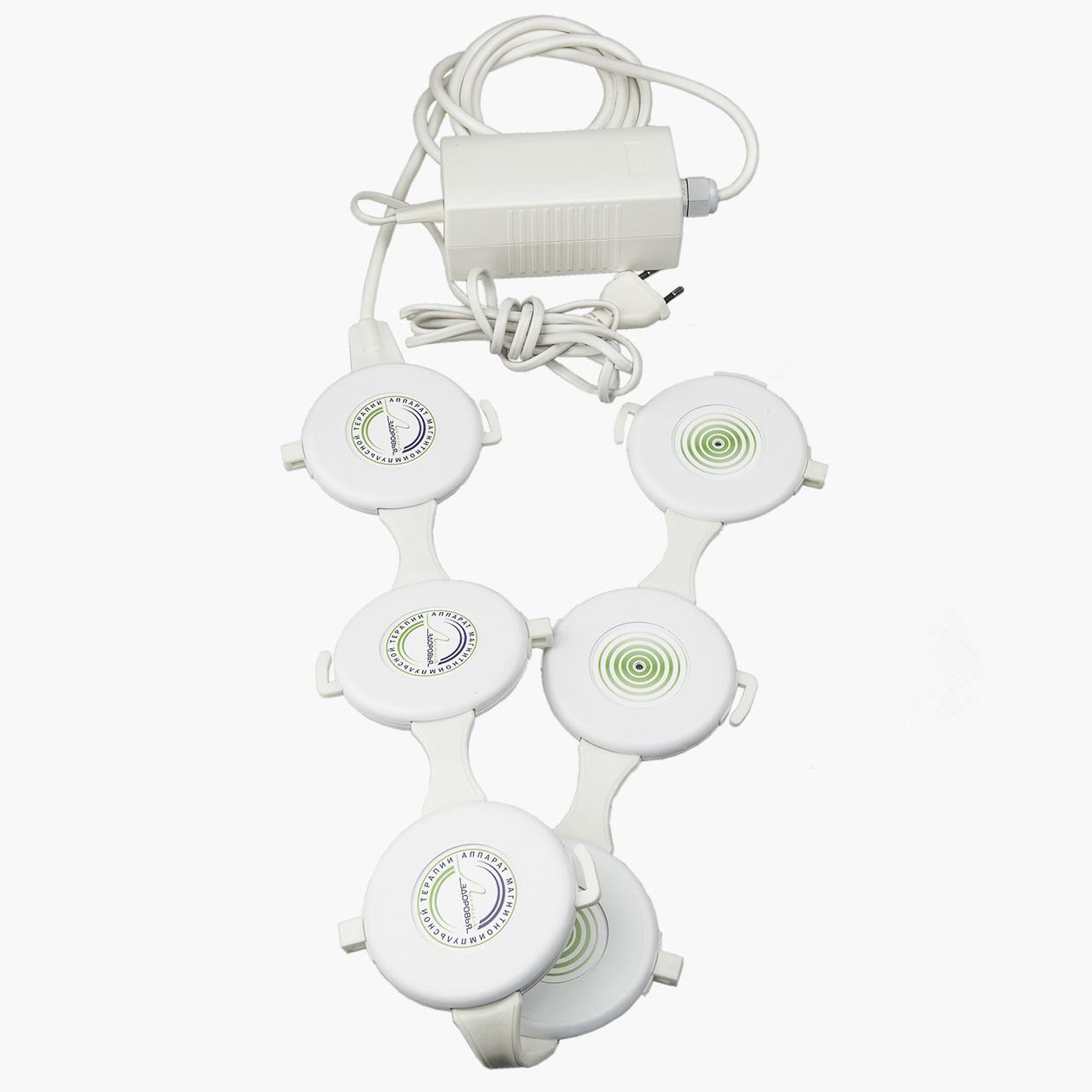 Аппарат «Ортомаг Амит» похож на гирлянду из электрических магнитов и лечит низкочастотным магнитным полем. Источник: medkv.ru