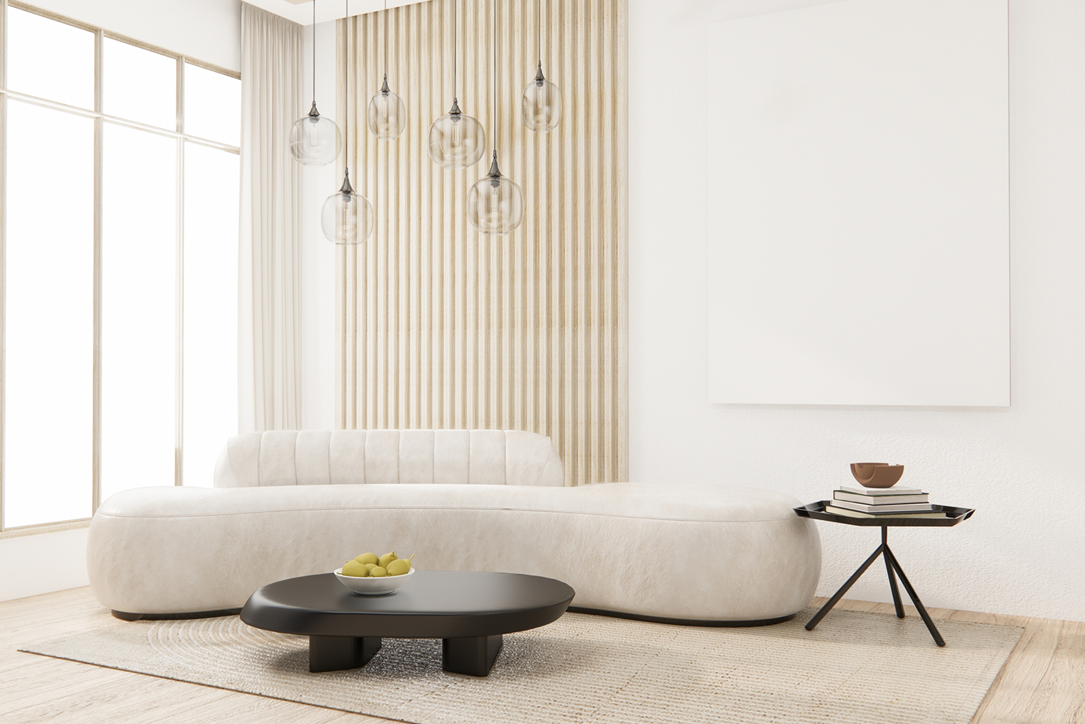 Стили часто смешивают. Тут совместили скандинавский и японский минимализм и получили джапанди. Фактура дерева и теплые оттенки добавляют уюта и той самой мягкости. Фотография: Japan_room / Shutterstock / FOTODOM