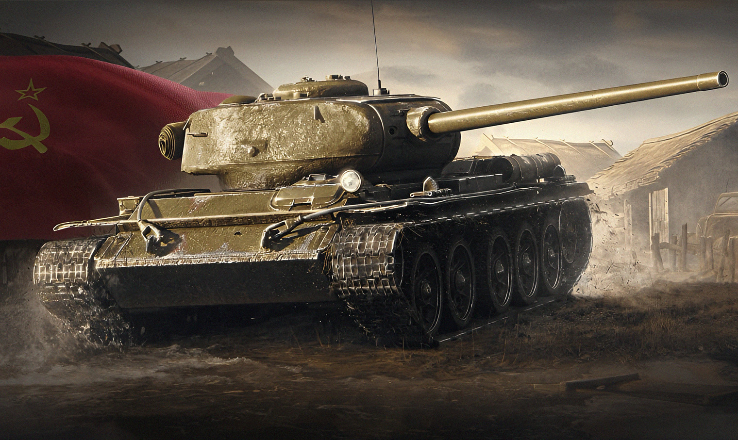 T-44 находится в ветке средних танков СССР между Т-43 и Т-54. В реальности этот танк — переходное звено от машин времен Великой Отечественной войны к послевоенным. Прощает ошибки за счет отличной мобильности и крепкой башни