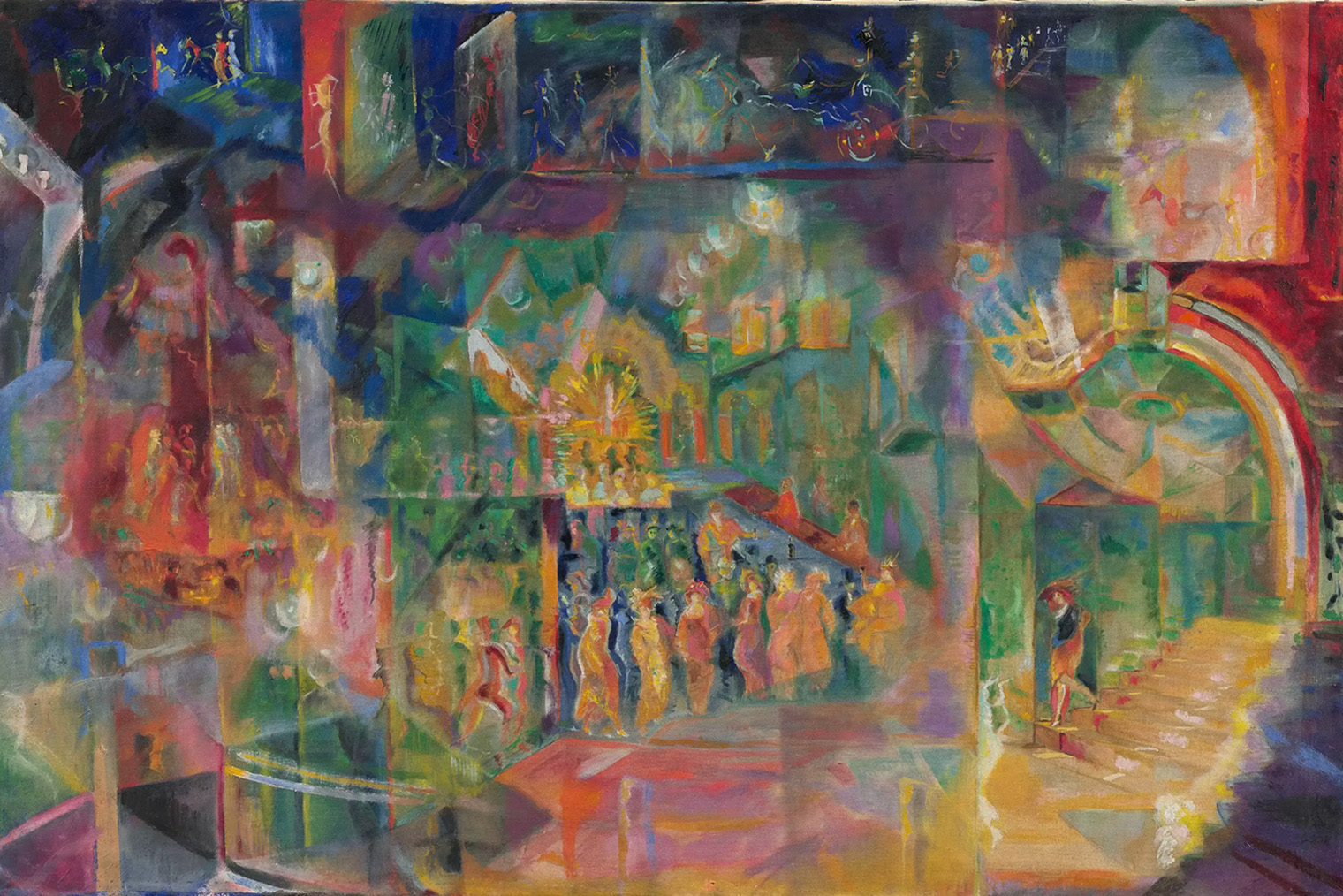Картина: Георгий Якулов, «Бар», 1916