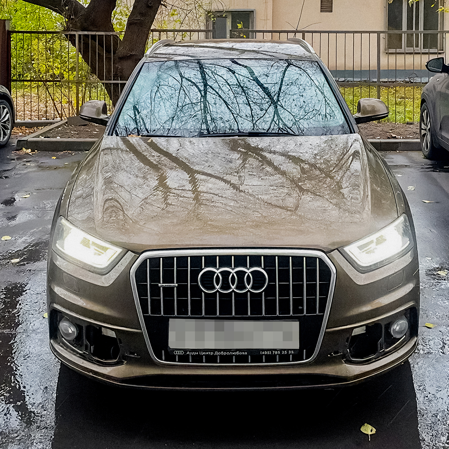 Фото после кражи накладок