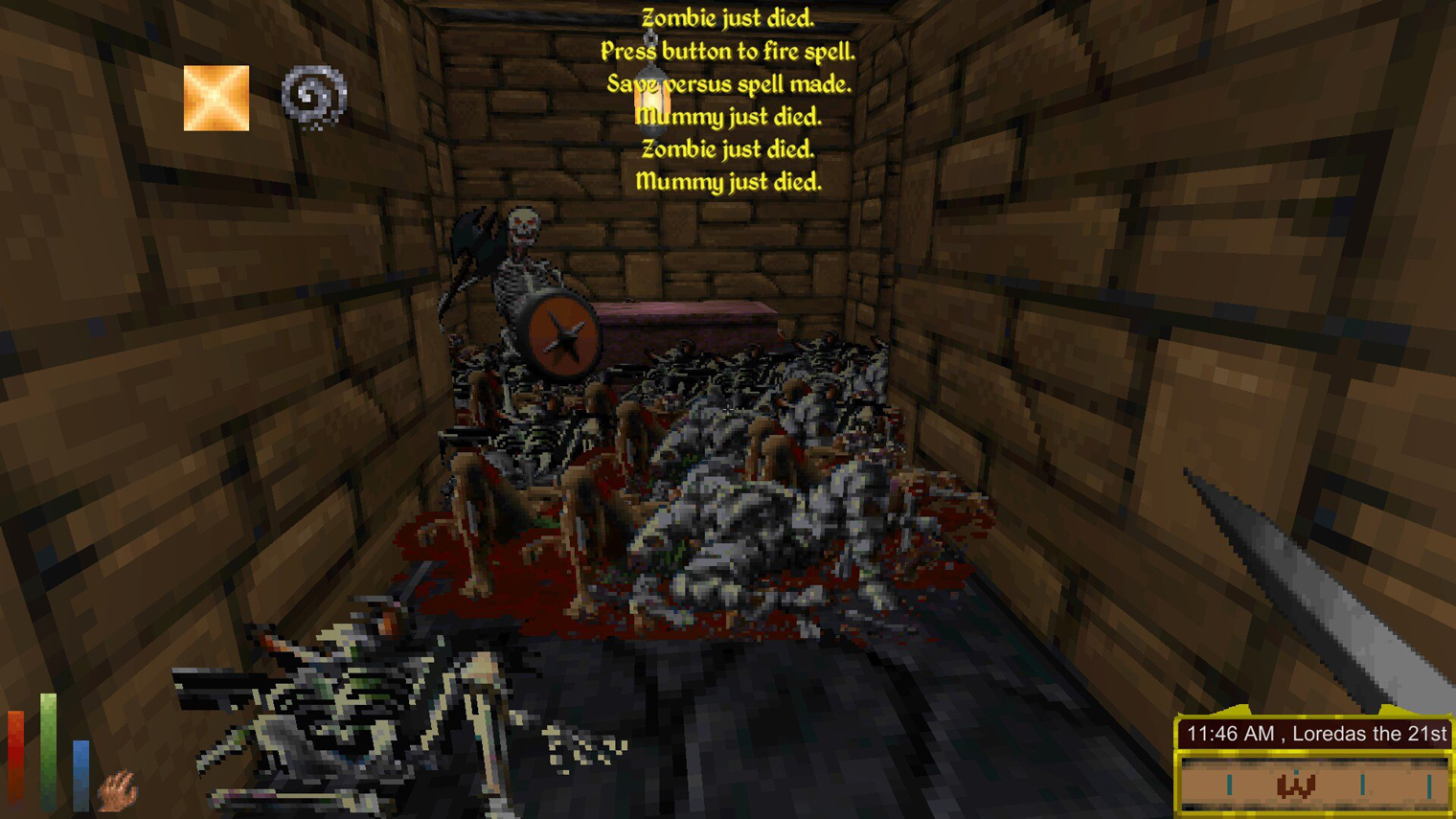 Сейчас самый удобный способ сыграть в Daggerfall — фанатский сорс-порт на Unity. Кадр: Bethesda Softworks