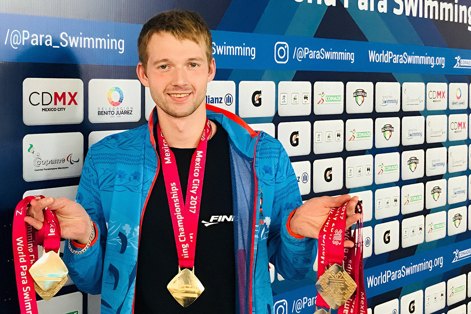 Игорь Бокий на чемпионате мира по паралимпийскому плаванию — 2017 © proboki / соцсети