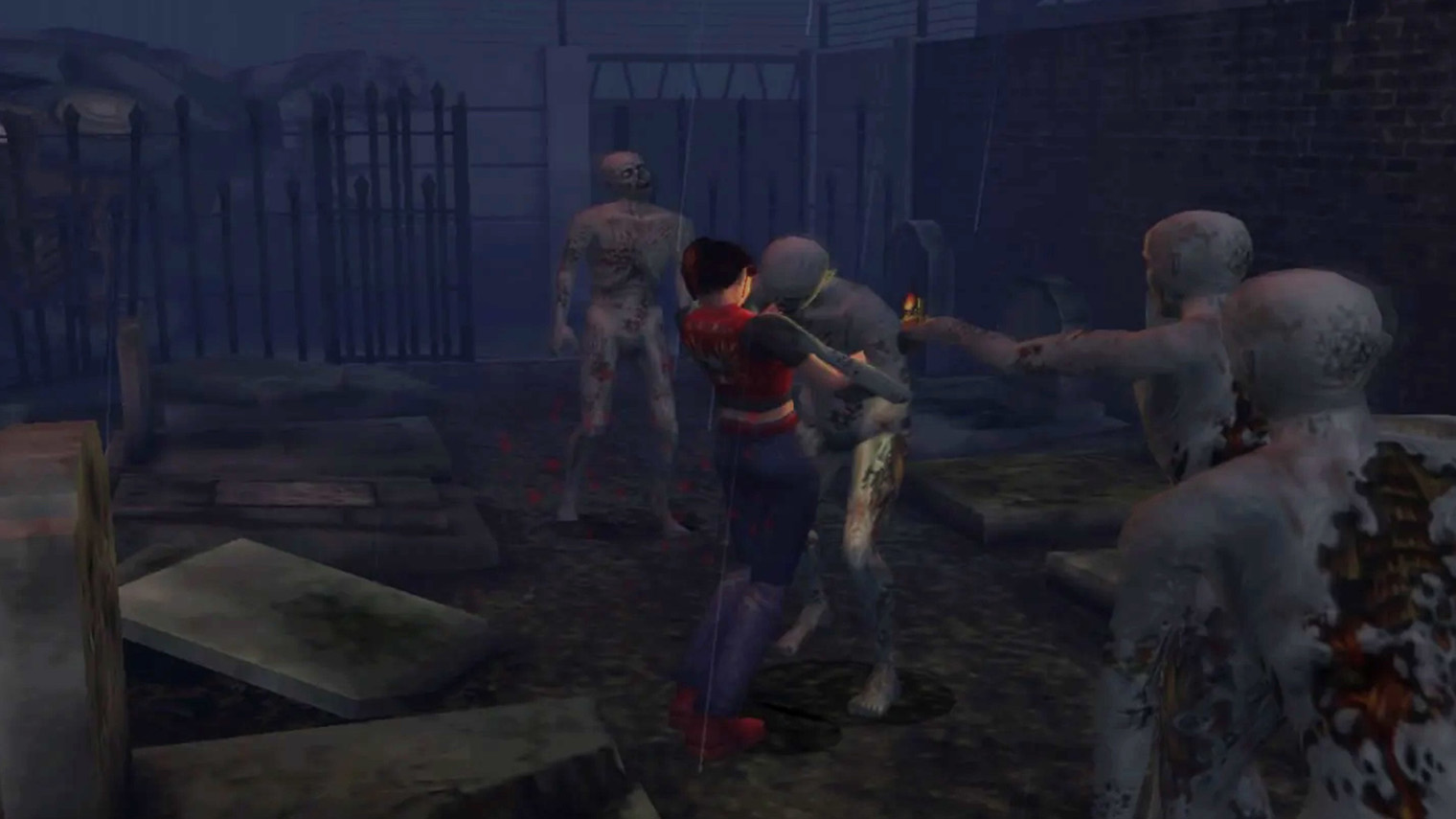 В Resident Evil Code: Veronica утомительный бэктрекинг — за Криса часто приходится бегать по уже пройденным за Клэр локациям, хоть и слегка измененным