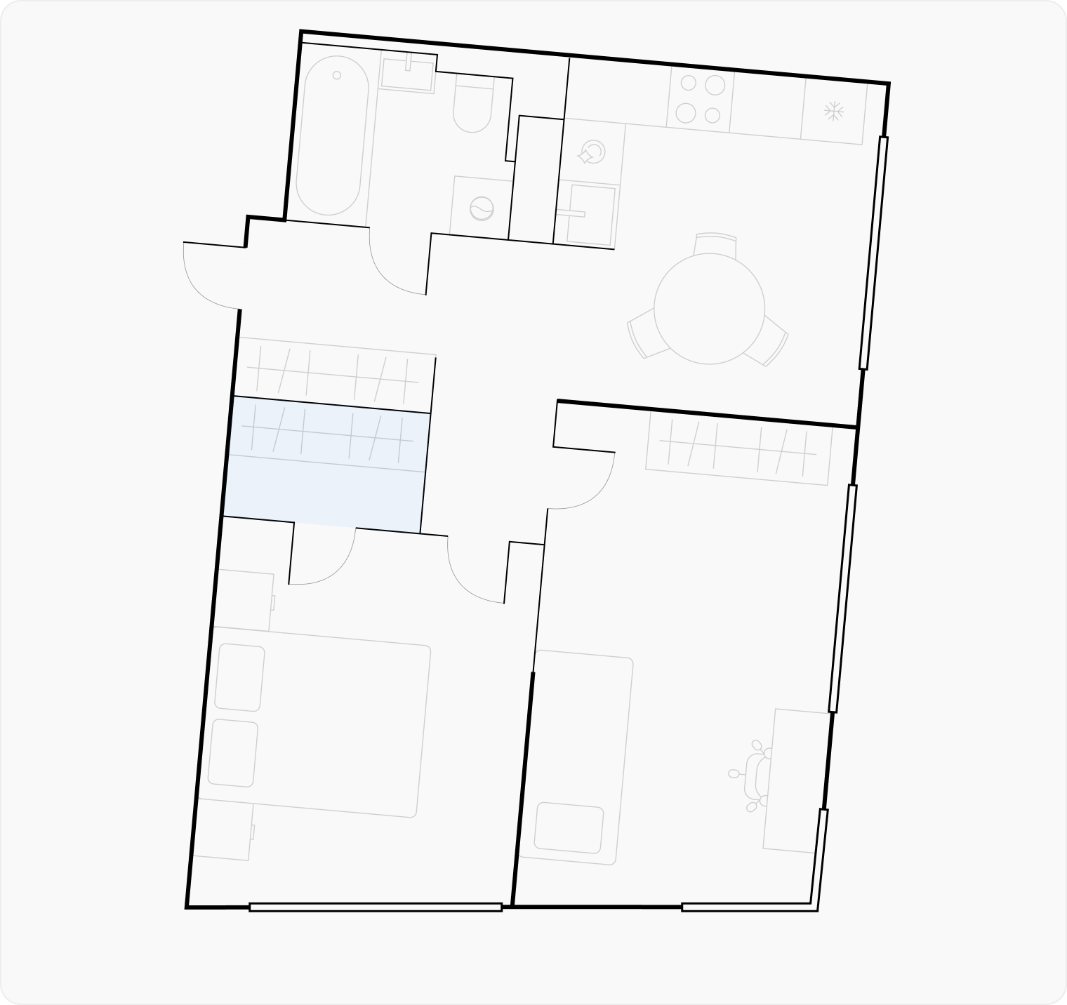 Гардеробная позволяет избавиться от лишней корпусной мебели и сделать пространство опрятнее, а быт комфортнее. Источник: «Квартал на воде»