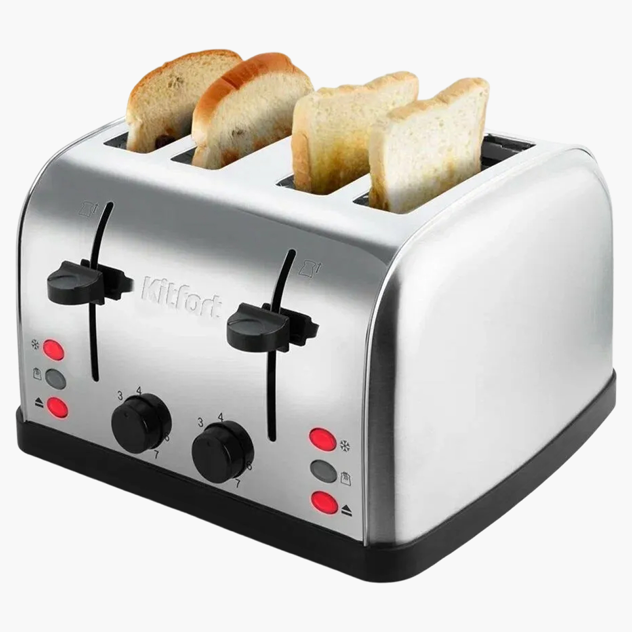 Тостер Kitfort КТ-2016 на четыре ломтика. Стоит от 4 362 ₽