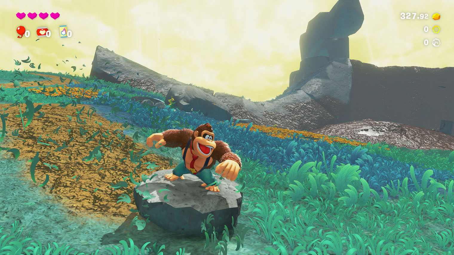 По слухам, за Donkey Kong Bananza отвечает команда Super Mario Odyssey — одного из лучших трехмерных платформеров в истории. Кадр: Nintendo