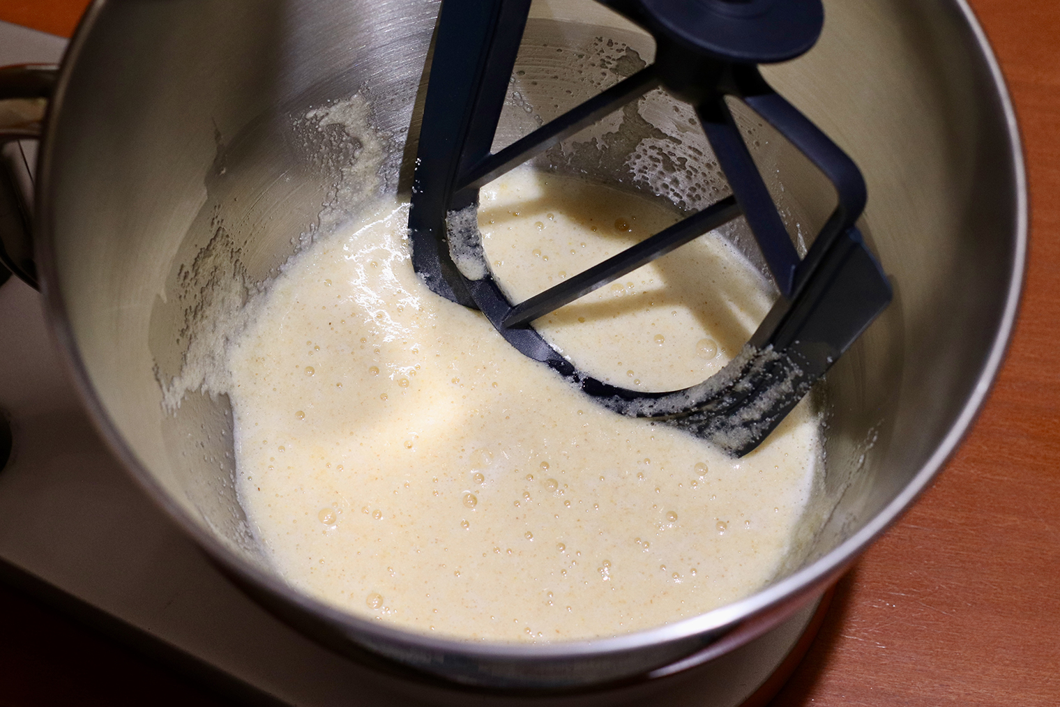 Смесь будет с мелкими пузырьками