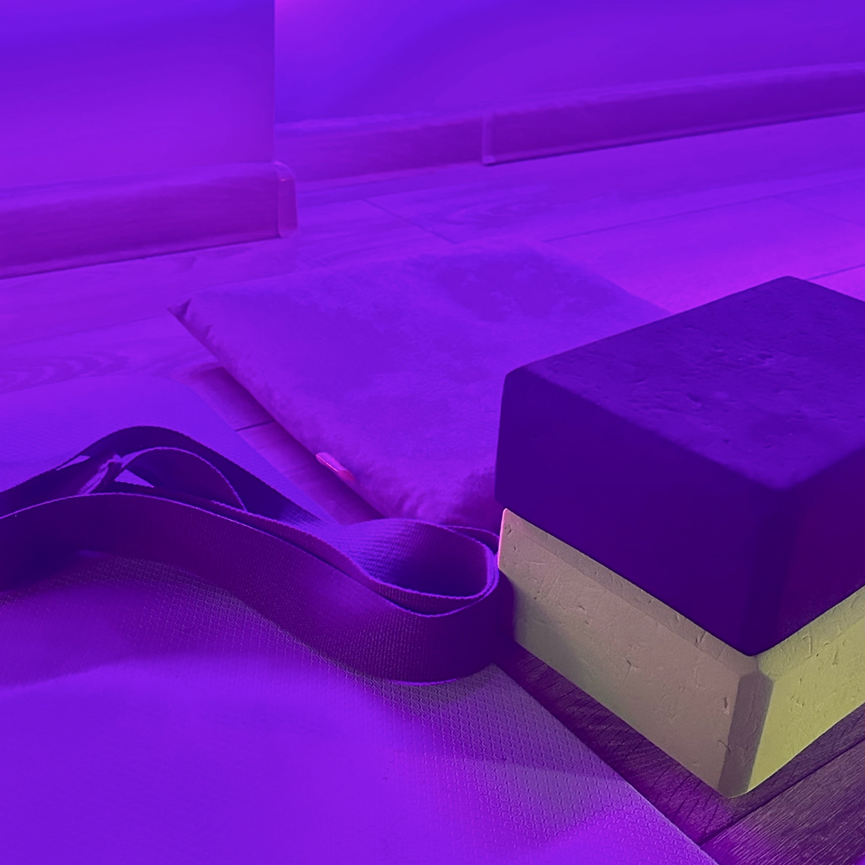 На тренировке в зале