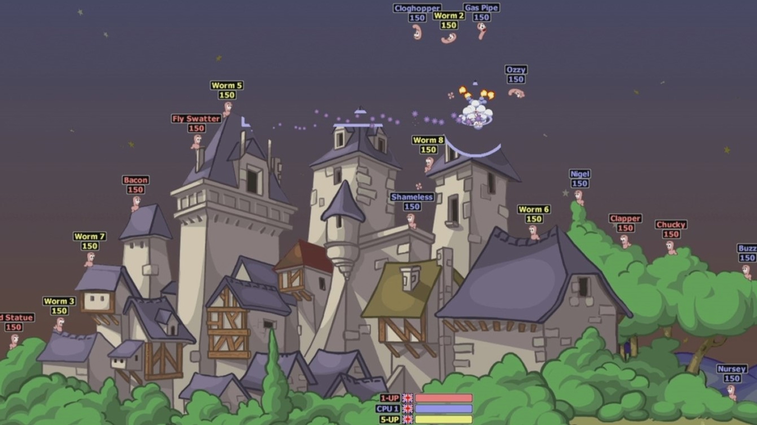 Мешанина из сеттингов и абсурдные кроссоверы — визитная карточка серии Worms. © Team17