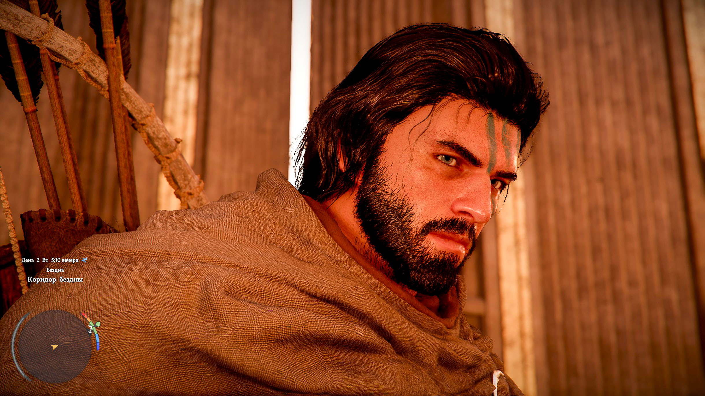 Лицом Клифф тоже старается не выдавать никаких эмоций