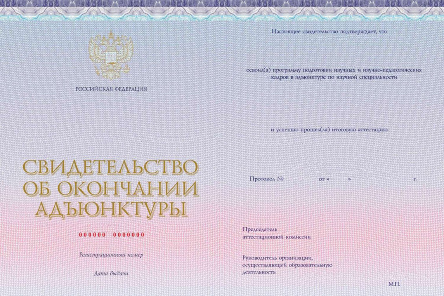 Свидетельство об окончании адъюнктуры выдают только военные вузы. © kt-print.ru