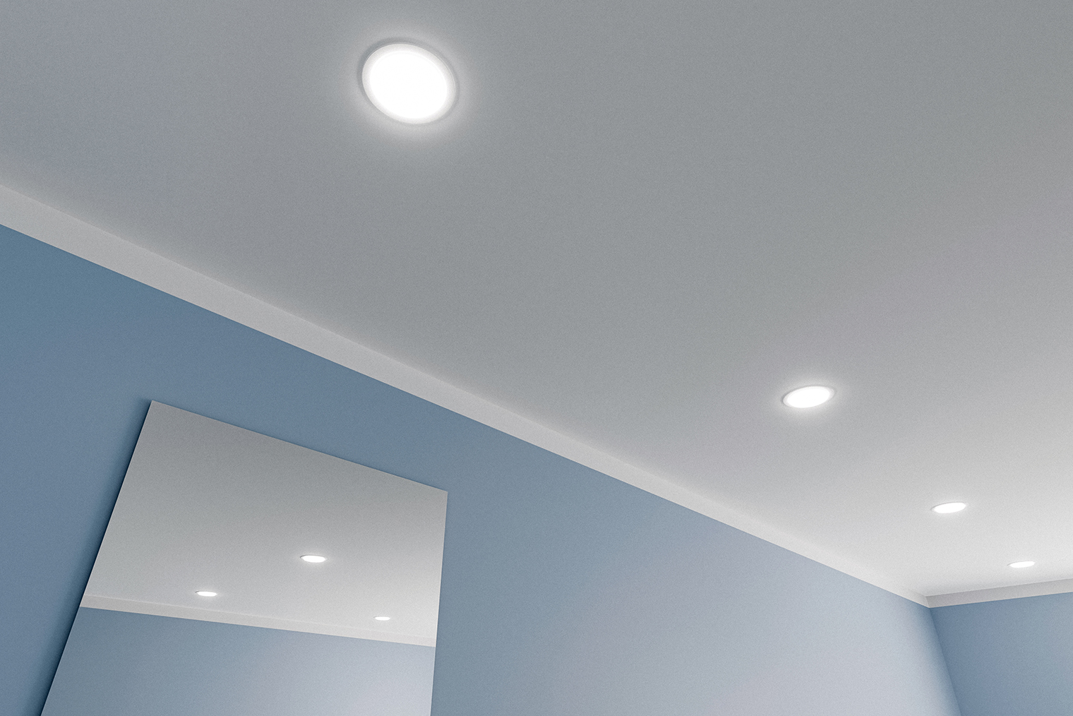 Гладкий широкий карниз визуально увеличивает высоту потолка. Фотография: SV Production / Shutterstock / FOTODOM