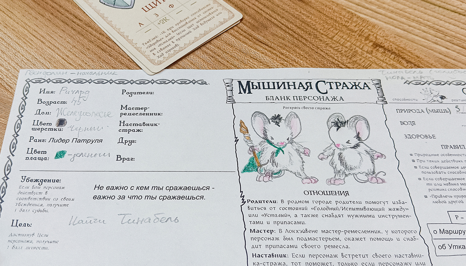 Во многих ролевых играх у персонажей есть своя история, навыки, слабые и сильные стороны
