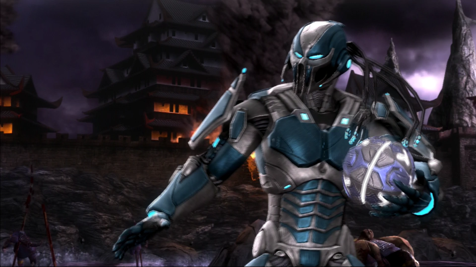 Клан Лин Куэй встал на путь кибернетизации — так появились киберниндзя Смоук, Сайракс и Сектор. После перезапуска вместо Смоука, впрочем, в киборга превратили самого Саб-Зиро. Кадр: Warner Bros. Games