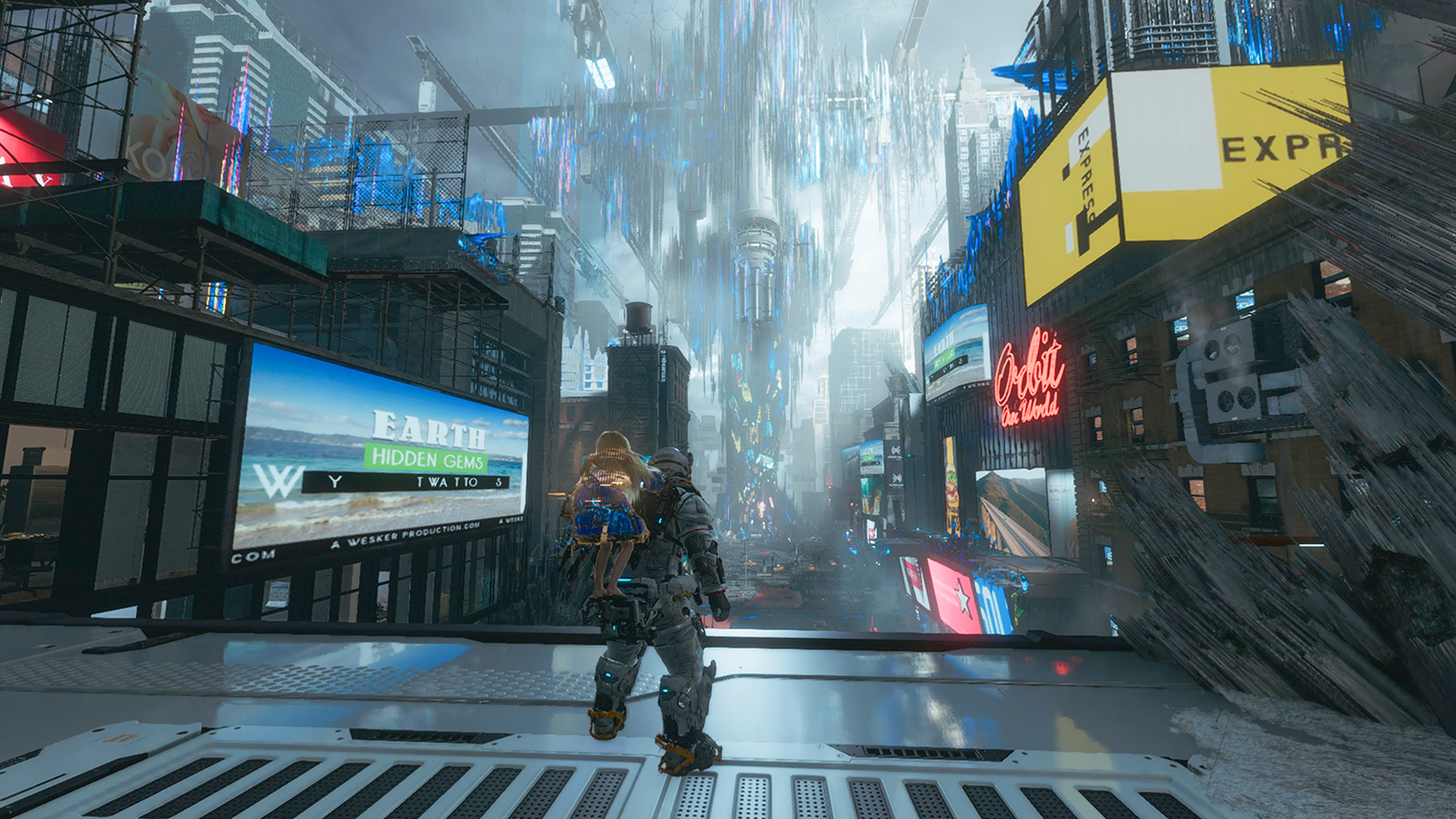 Уровни заполнены секретными проходами — внимательного игрока Pragmata всегда вознаграждает ресурсами и новыми способностями