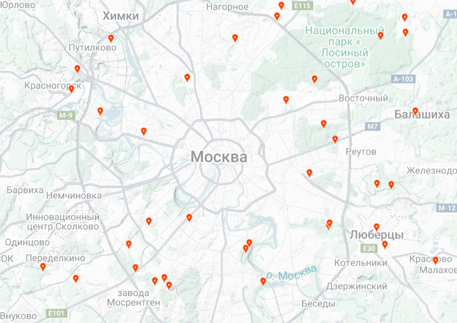 Встречи с пауками-осами в Москве в 2025 году, о которых рассказали люди. Источник: iNaturalist