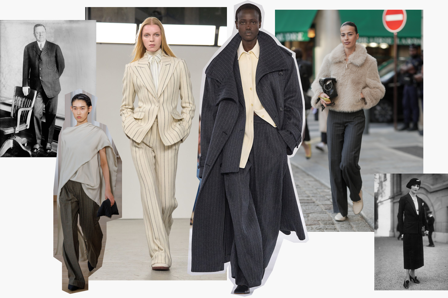 Фотографии в коллаже: Sportmax, Gabriela Hearst, Christian Wijnants, 305pics / Getty Images, Heritage Art / Getty Images, Seeberger Freres / Getty Images