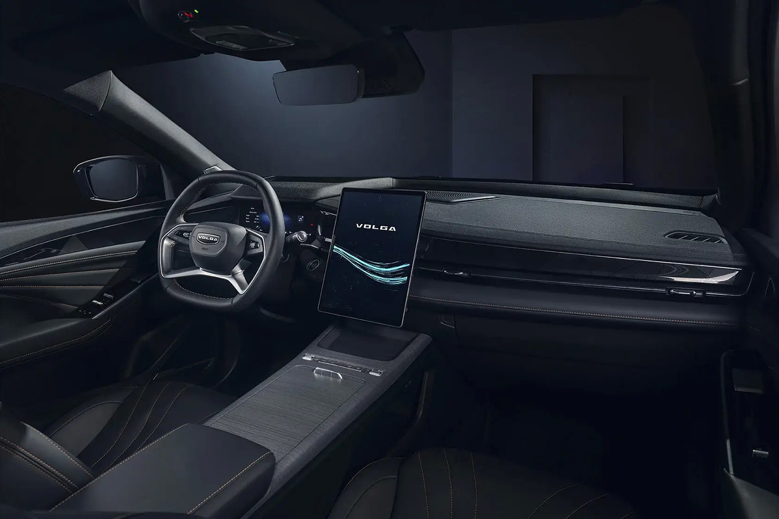 Салон минимально отличается от интерьера Geely Preface