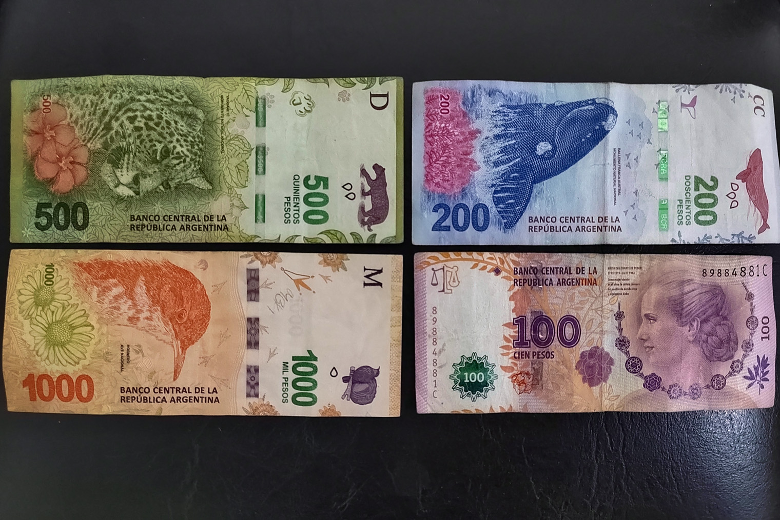 В Аргентине почти не используют монеты. Это непривычно, зато те, кто любит коллекционировать банкноты, будут в восторге: купюр много, все очень красивые
