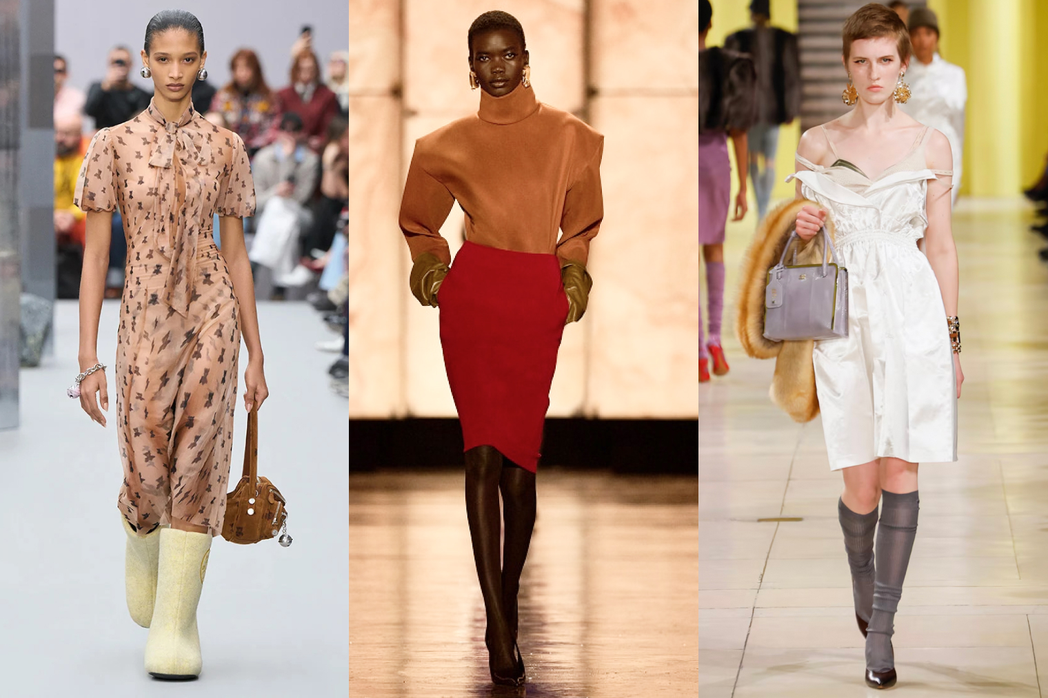 Фотографии: Acne Studios, Saint Laurent, Miu Miu