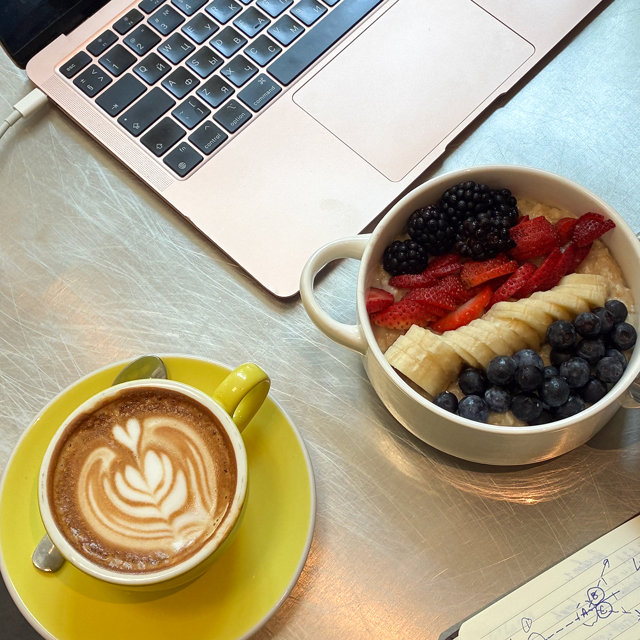 Поздний завтрак в кофейне