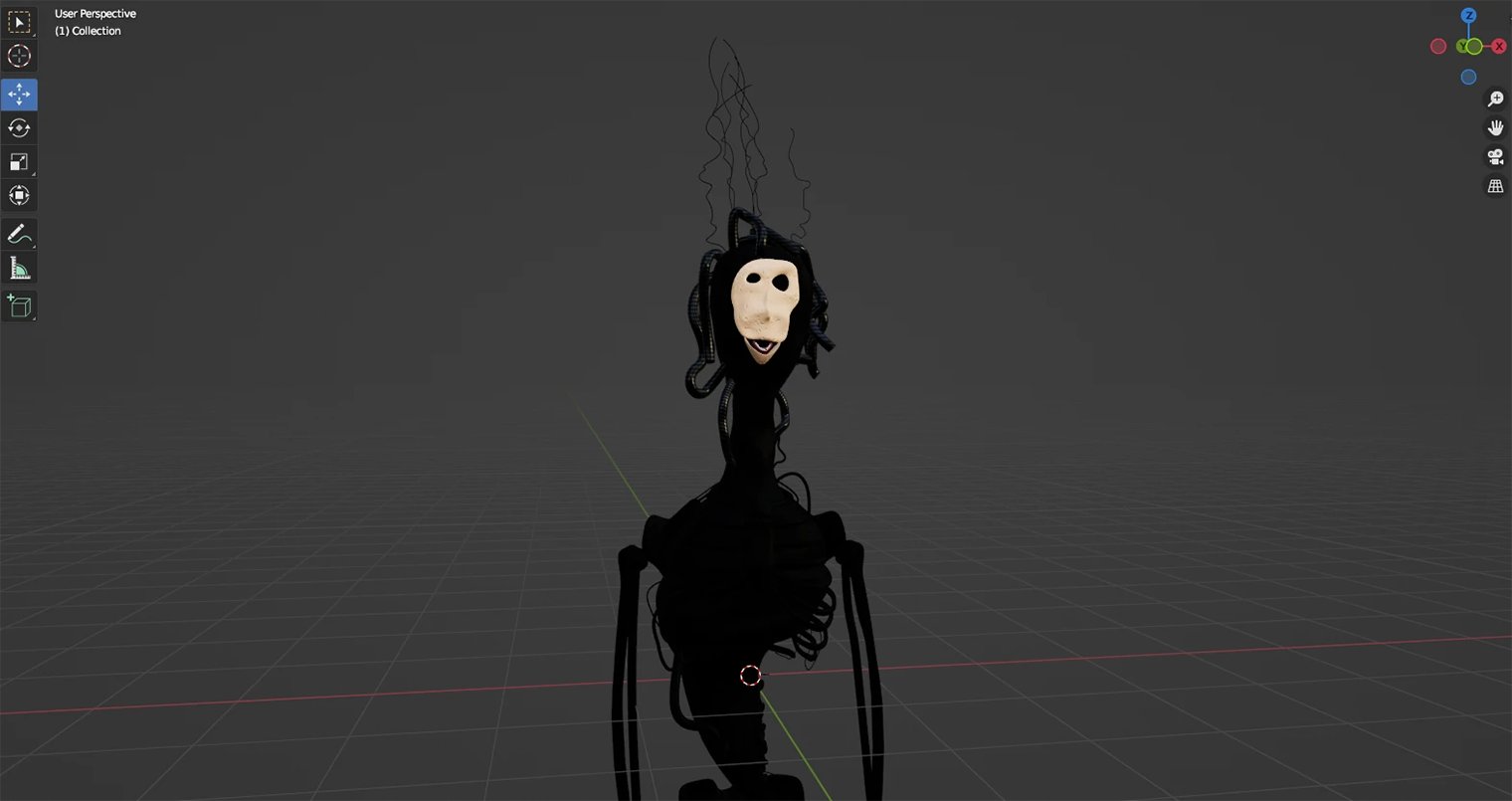 Некоторые авторы подробно рассказывают о создании аналоговых хорроров. Например, ютубер Нейтан Миллер показал модель монстра из короткометражки TOE. © ArtStation