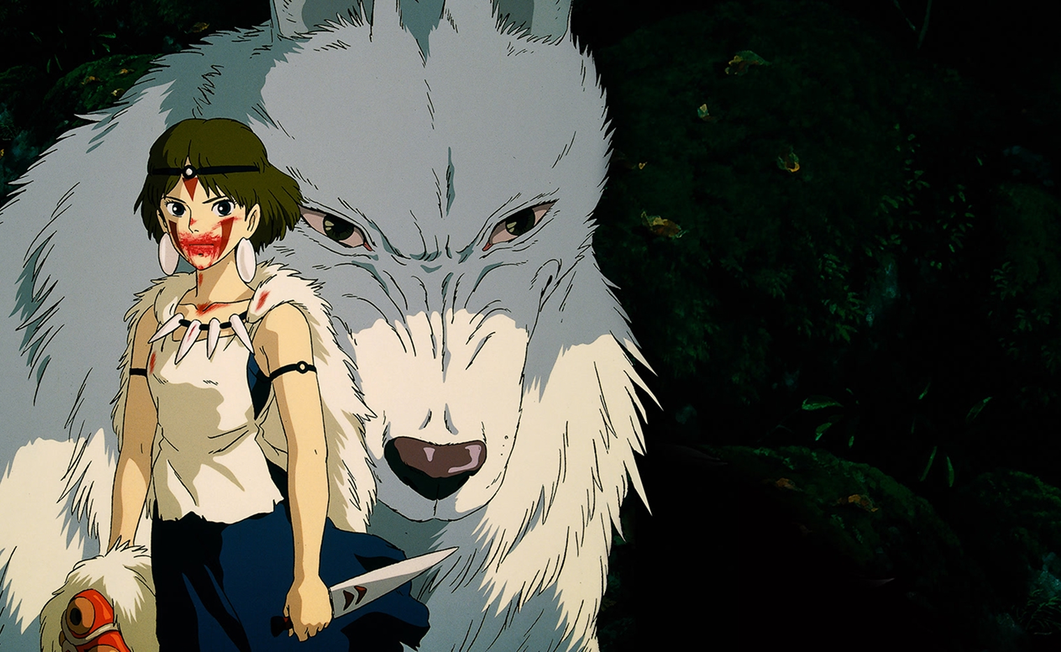 Героини ближе волки, чем люди, и ее можно понять. © Ghibli