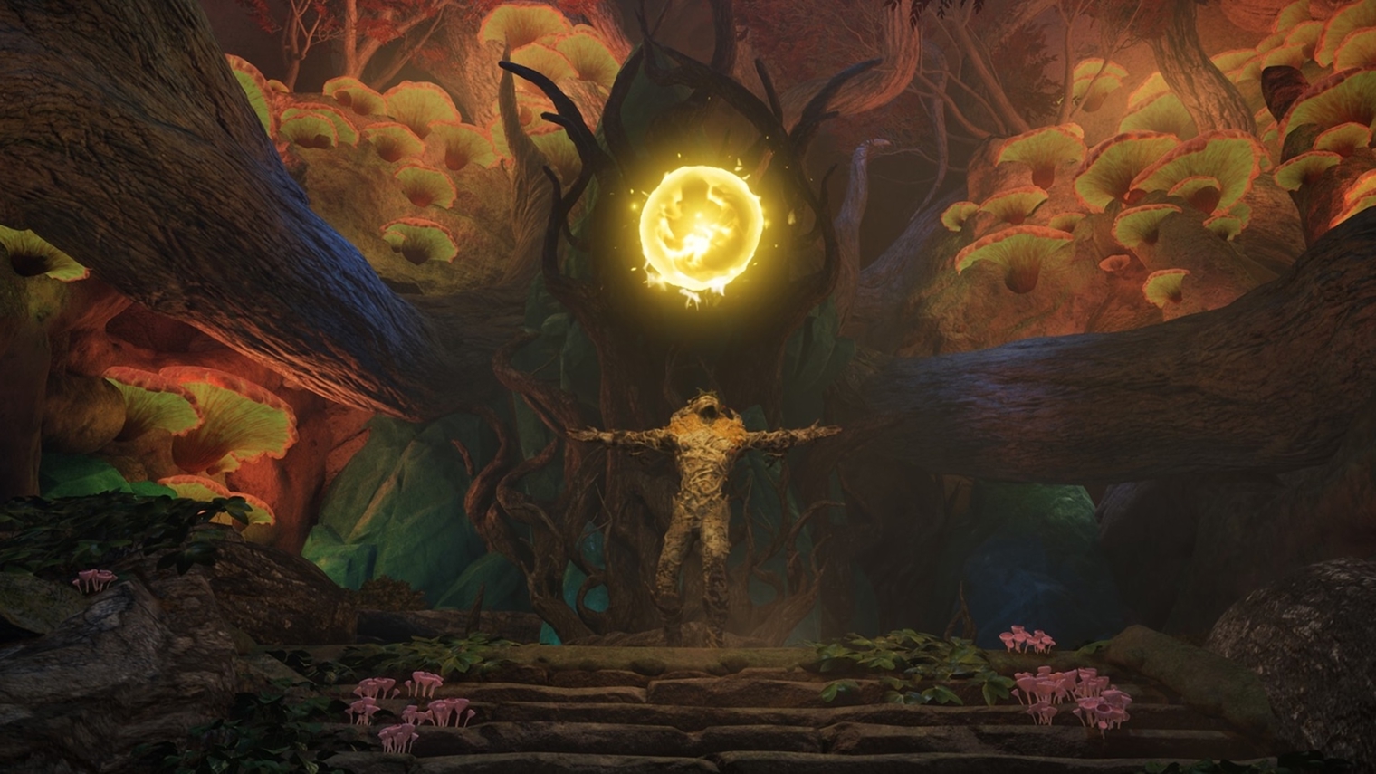 В Avowed чудаковатый «грибной» арт-дизайн, который одних очаровывает, а других раздражает. © Xbox Game Studios