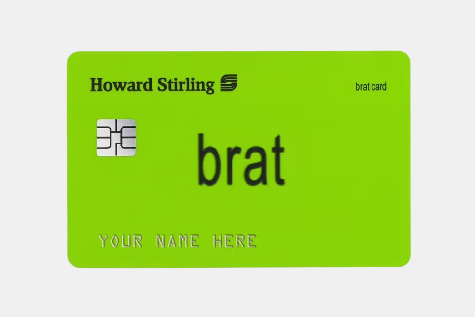 Карта, выпущенная банком Howard Stirling к выходу фильма «Момент». © Howard Stirling