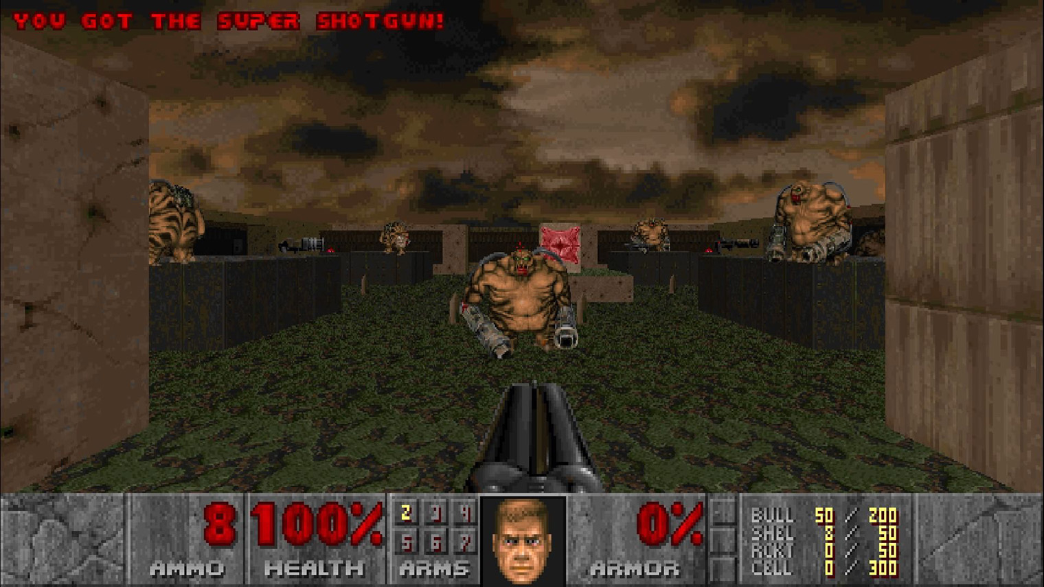 Двустволка — это праздник. Все летит в Doom 2