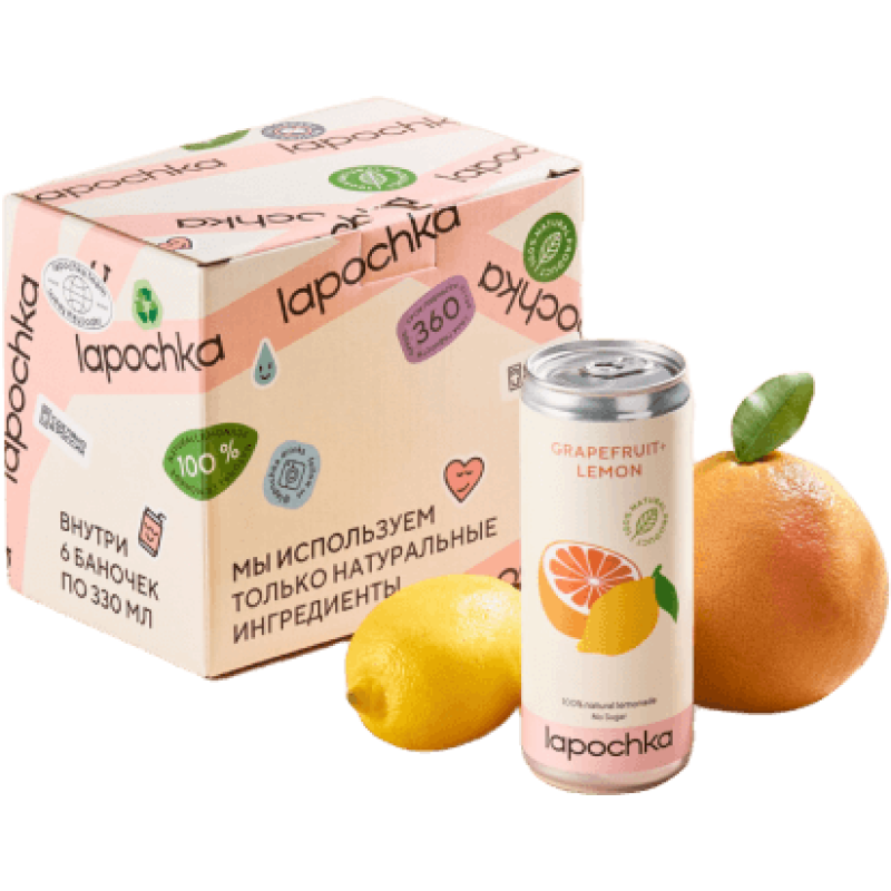 Коробка лимонада без сахара
