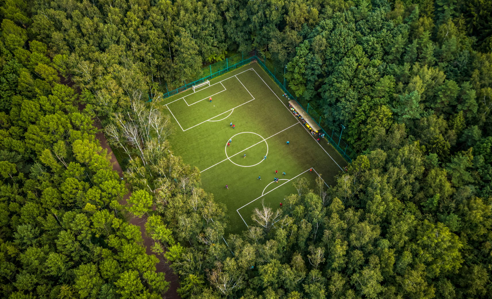 Футбольное поле в Мещерском парке