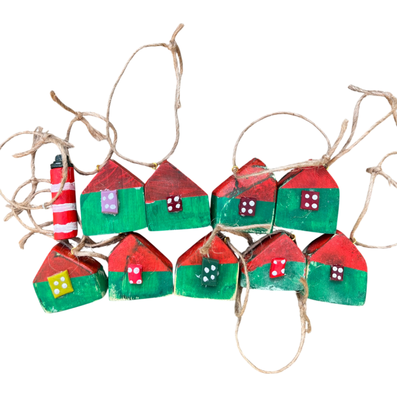 Набор елочных игрушек-домиков «Сказочный лес»