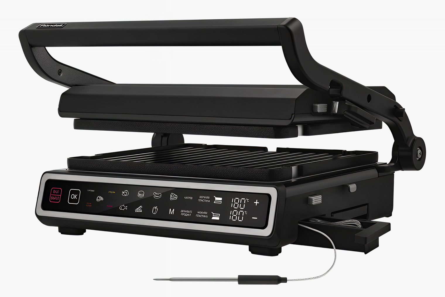 У этой модели есть встроенный термощуп для идеальной прожарки стейка. Источник: rondell.ru