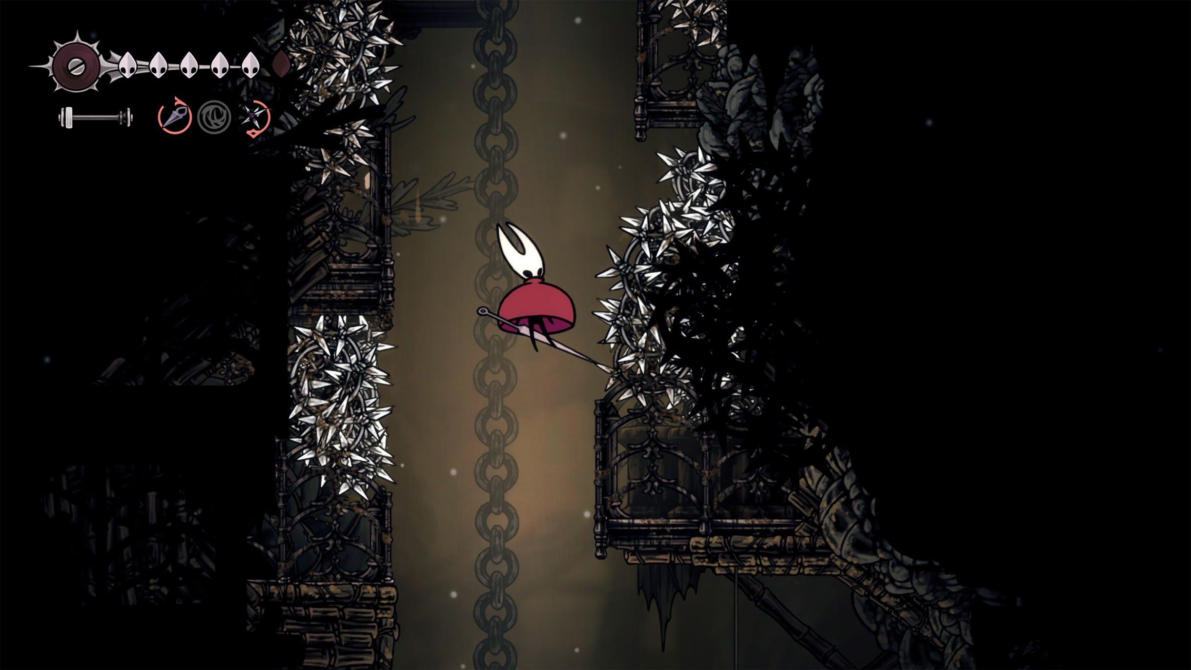 Самое трудное при парении с улучшенным плащом — не засмеяться от вида смущенной Хорнет и случайно не отпустить кнопку на геймпаде