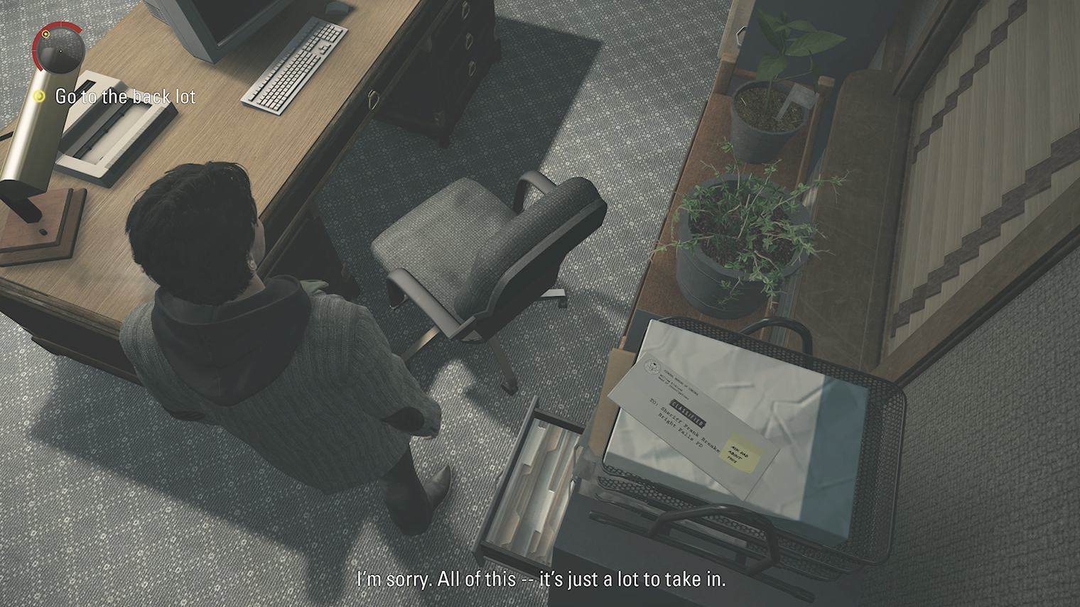 В ремастере Alan Wake тоже есть несколько отсылок к Control — например, письмо от Бюро, адресованное шерифу Брайт-Фоллса. © Remedy Entertainment