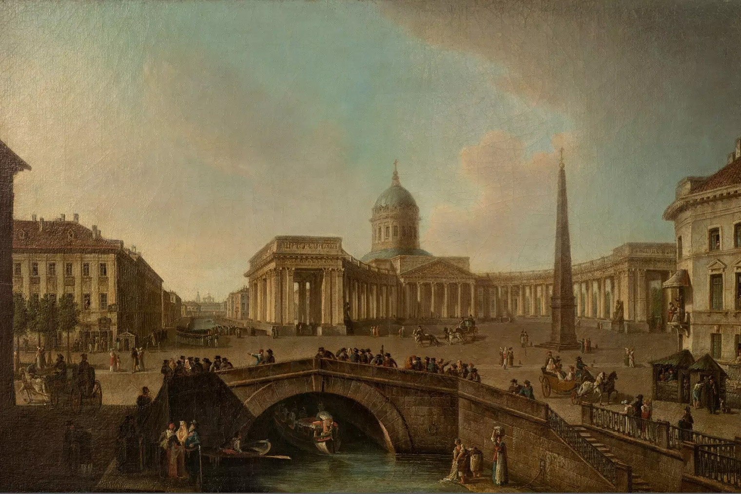 Картина: Федор Алексеев, «Вид Казанского собора в Петербурге», не ранее 1810