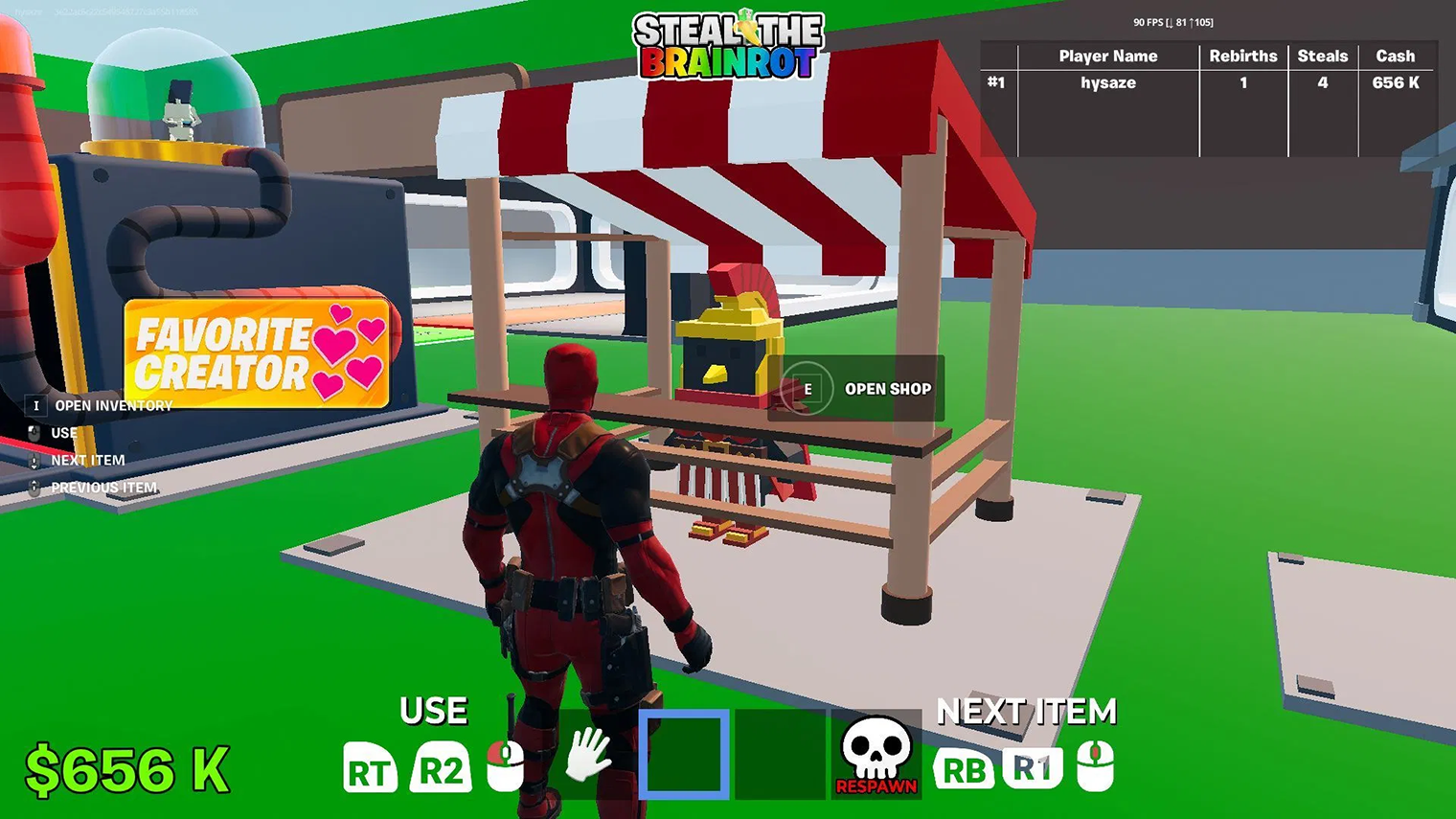 Так выглядит Steal the Brainrot для Fortnite. Источник: sportskeeda.com