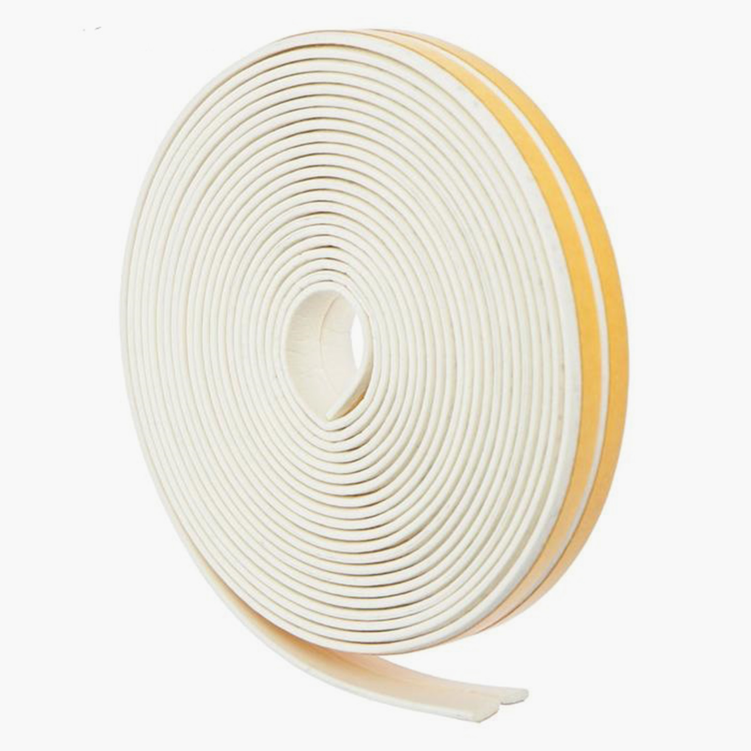 Универсальный уплотнитель для дверей и окон прост в установке: достаточно отрезать нужную длину, снять защитную пленку и приклеить к сухой обезжиренной поверхности