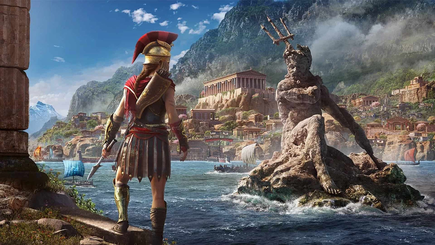 В Odyssey два главных героя. Кассандра получилась более харизматичной — все благодаря озвучке. Источник: Ubisoft