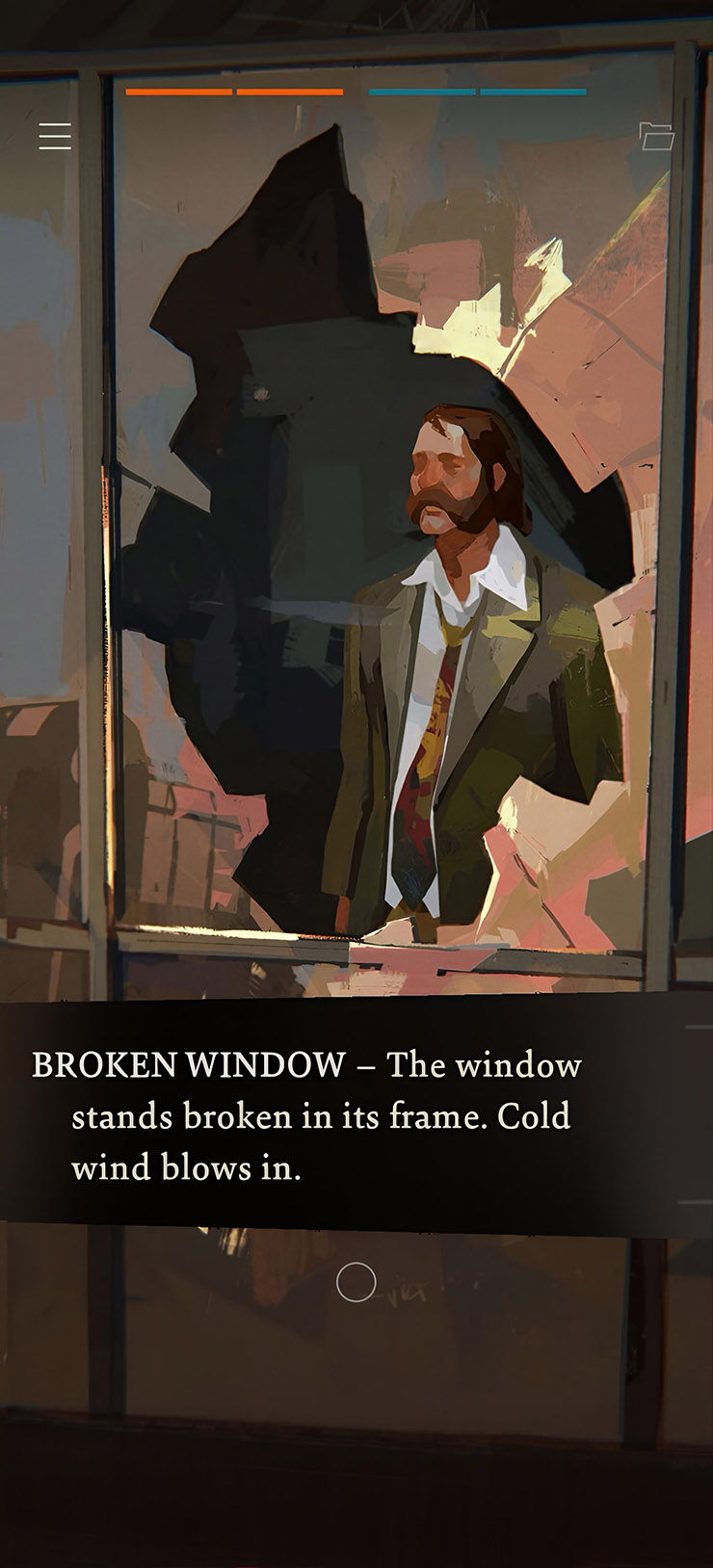 Мобильная Disco Elysium целиком адаптирована под вертикальный формат. © ZA/UM